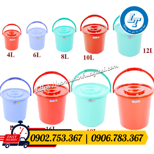 Bảng quy cách xô nhựa tròn Bảng quy cách xô nhựa tròn