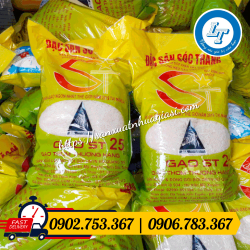 Bao tải gạo 50kg loại xuất khẩu Bao tải gạo 50kg loại xuất khẩu