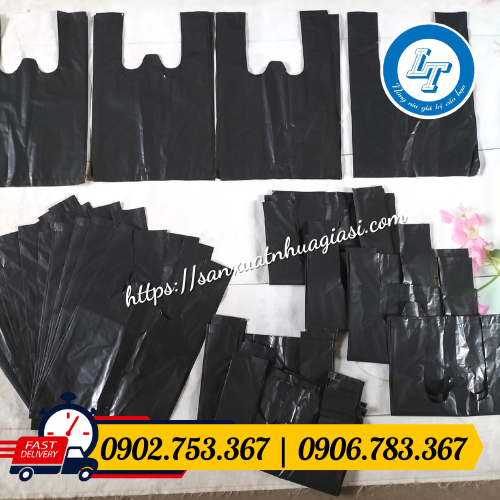 Bao bì túi xốp đen chất lượng cao Bao bì túi xốp đen