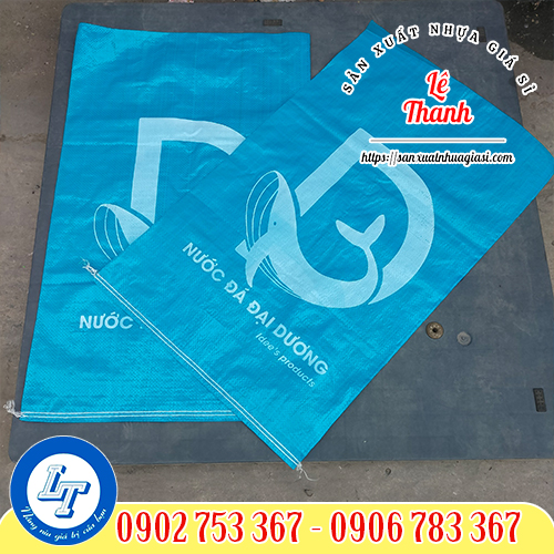 Bao tải đá có in ấn logo thương hiệu Bao tải đá có in ấn logo thương hiệu