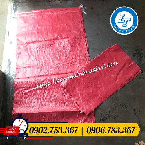 bao tải dứa đóng hàng màu đỏ bao tải dứa đóng hàng màu đỏ