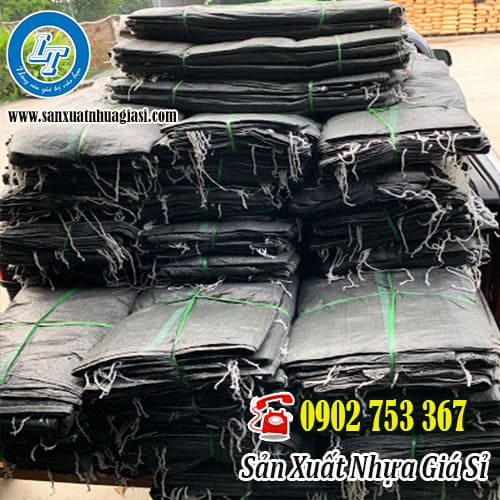 Bao tải dứa đen đựng mùn cưa giá sỉ rẻ