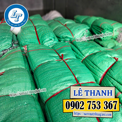 Bao tải dứa màu xanh