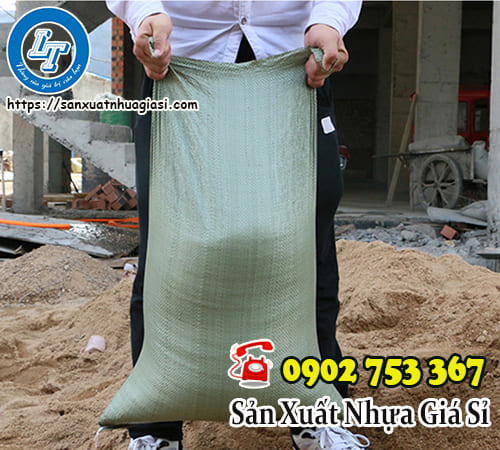 Bao tải đựng xà bần trong xây dựng