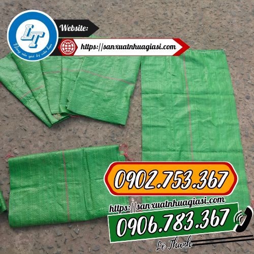 Bao tải đá màu xanh trơn Bao tải đá màu xanh trơn