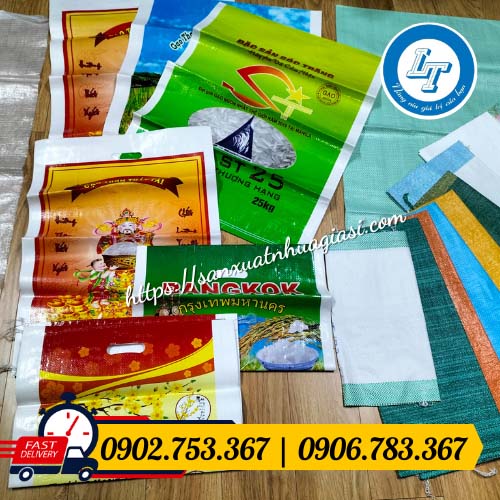 Bao tải gạo 10kg sỉ giá rẻ Bao tải gạo 10kg sỉ giá rẻ