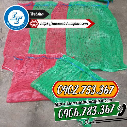 Bao tải lưới xanh, đỏ Bao tải lưới xanh, đỏ