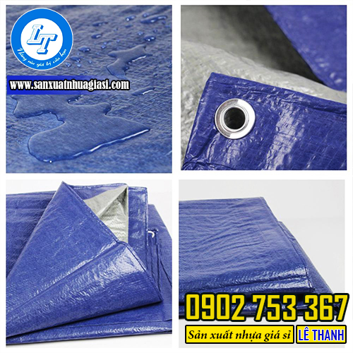 Bạt che mui xe tải màu xanh