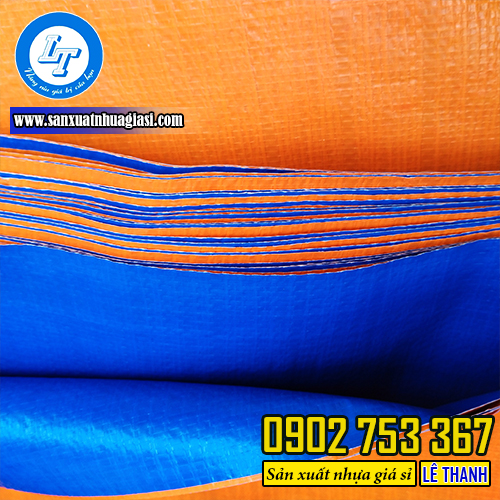 Bạt nhựa xanh cam 2 da giá tốt