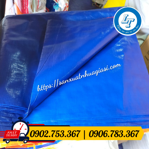 Bạt nhựa 2 da xanh cam chất lượng Bạt nhựa 2 da xanh cam chất lượng