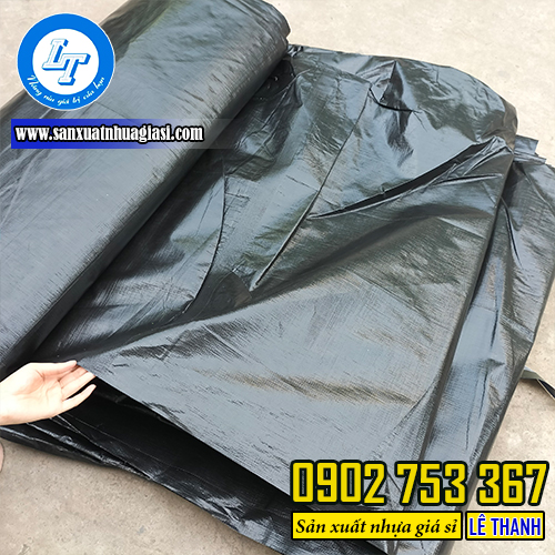 Bạt nhựa đen 2 da Bạt nhựa đen 2 da