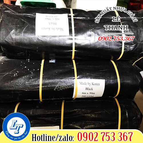 Bạt nhựa đen 2 da Hàn Quốc