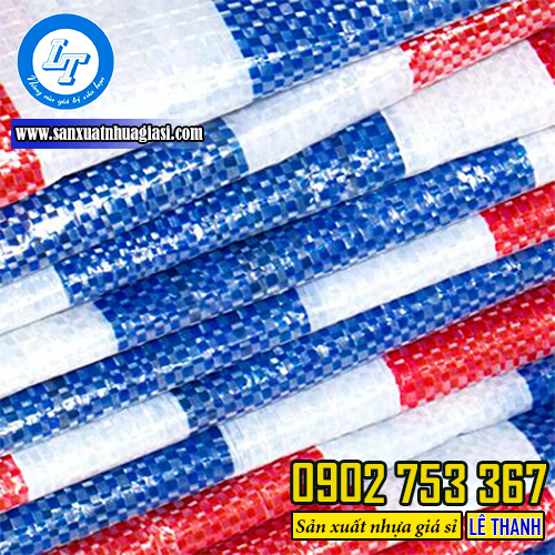 Bạt nhựa kẻ sọc 3 màu Bạt nhựa kẻ sọc 3 màu