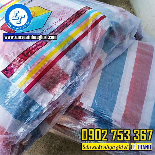Bạt nhựa sọc 3 màu chất lượng