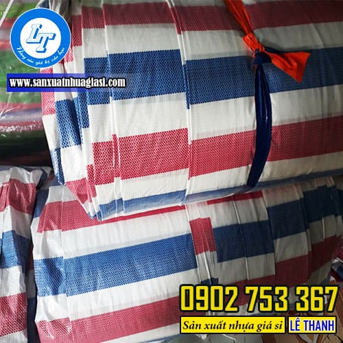 Công dụng của bạt nhựa sọc 3 màu