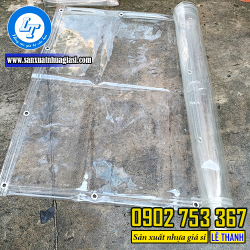 Bạt nhựa trong cắt khổ theo yêu cầu Bạt nhựa trong cắt khổ theo yêu cầu