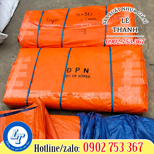 bạt nhựa xanh cam Hàn Quốc