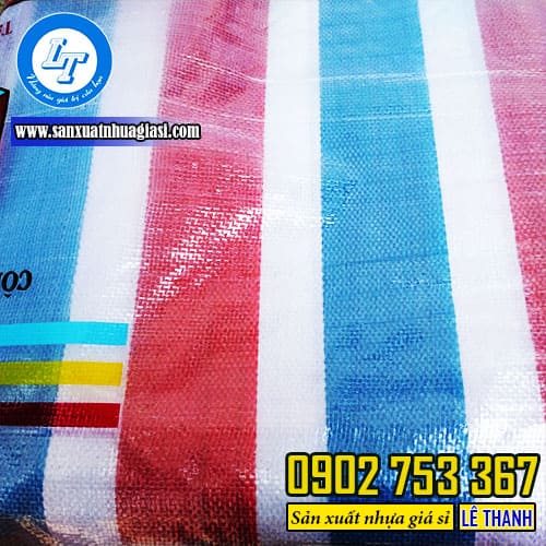 Bạt sọc 3 màu bền màu, chống thấm tốt