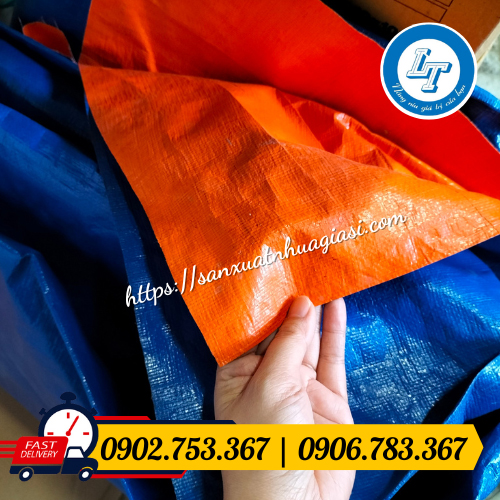 Bạt nhựa xanh cam Bạt nhựa xanh cam