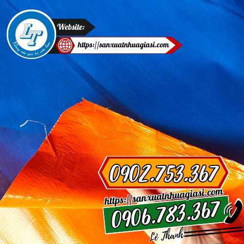 Bạt nhựa xanh cam Bạt nhựa xanh cam