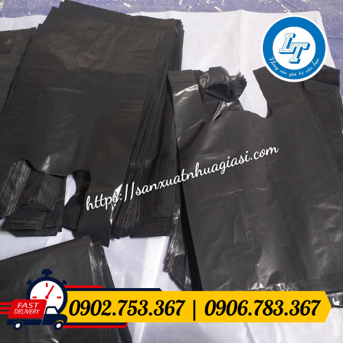 Bịch ni lông đen bóng Bịch ni lông đen bóng