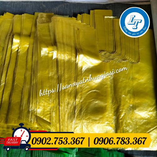 Bịch ni lông màu vàng Bịch ni lông màu vàng