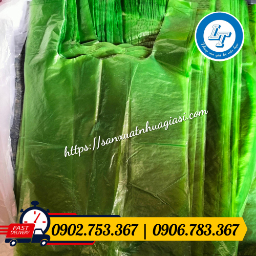 Bịch ni lông xanh lá Bịch ni lông xanh lá