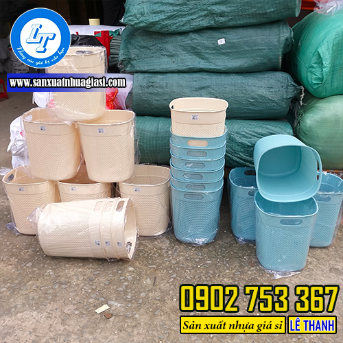 Bỏ sỉ số lượng sọt nhựa đa năng đan mây Bỏ sỉ số lượng sọt nhựa đa năng đan mây