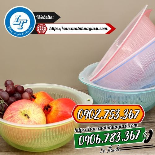 Ứng dụng của bộ thau rổ nhựa Ứng dụng của bộ thau rổ nhựa