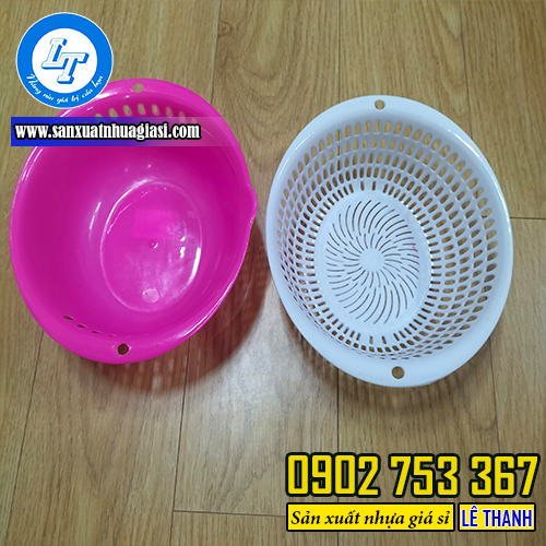 Bộ thau rổ nhựa hình oval Bộ thau rổ nhựa hình oval