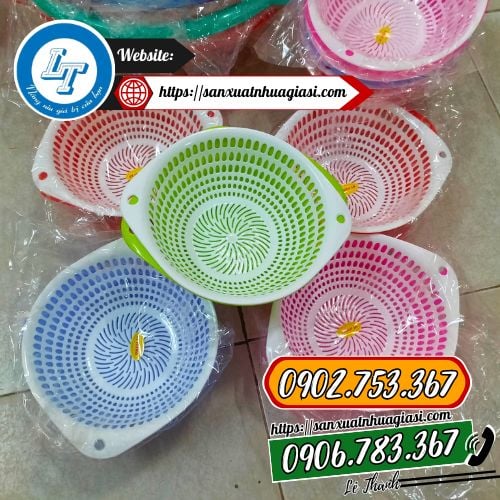 Bộ thau rổ nhựa oval Bộ thau rổ nhựa oval