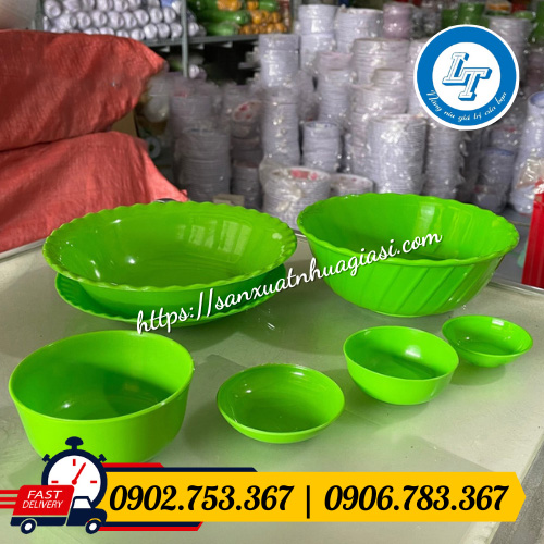 Bộ chén dĩa nhựa giá rẻ Bộ chén dĩa nhựa giá rẻ