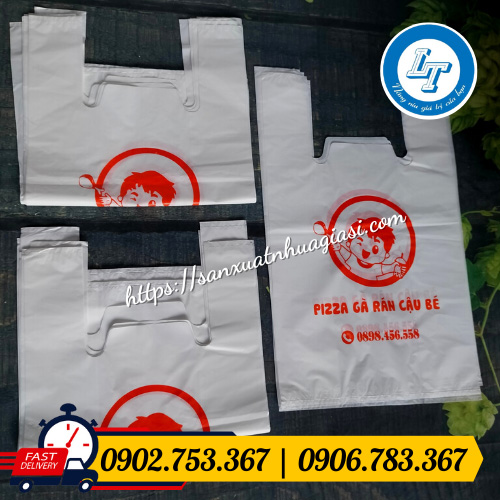 Túi xốp siêu thị in logo Túi xốp siêu thị in logo