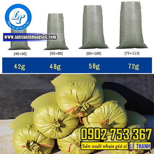 Kích thước bao tải dứa