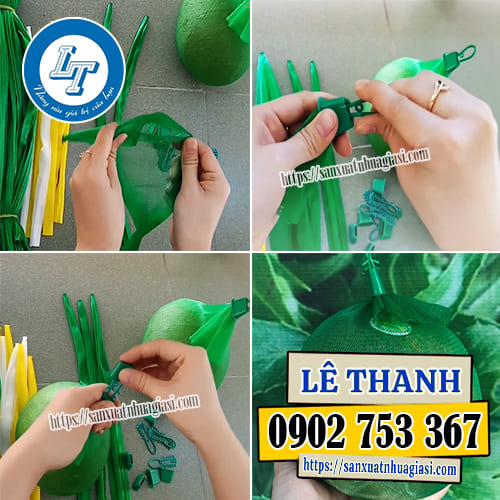 Cách sử dụng túi lưới bọc bưởi
