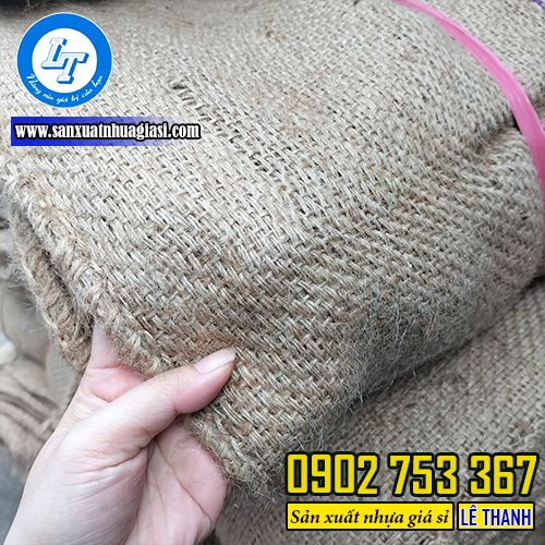 Bao được làm từ chất liệu sợi đay, kết cấu dệt khít Bao được làm từ chất liệu sợi đay, kết cấu dệt khít