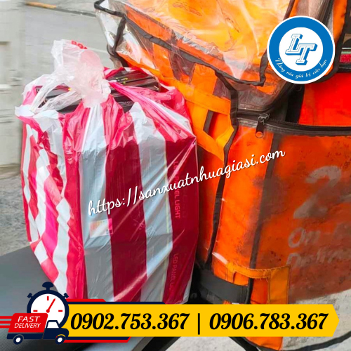 Túi xốp sọc màu chất lượng Túi xốp sọc màu chất lượng