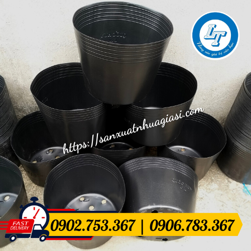 Chậu nhựa đen c10 giá sỉ rẻ Chậu nhựa đen c10 giá sỉ rẻ