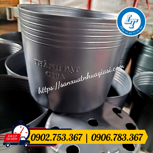 Sỉ chậu nhựa mềm đen Sỉ chậu nhựa mềm đen