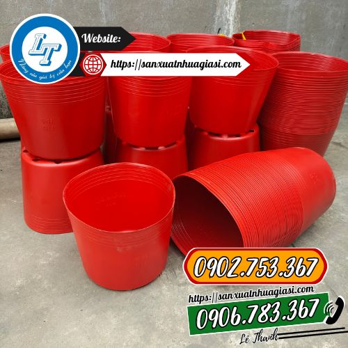 Chậu nhựa đỏ C11 Chậu nhựa đỏ C11
