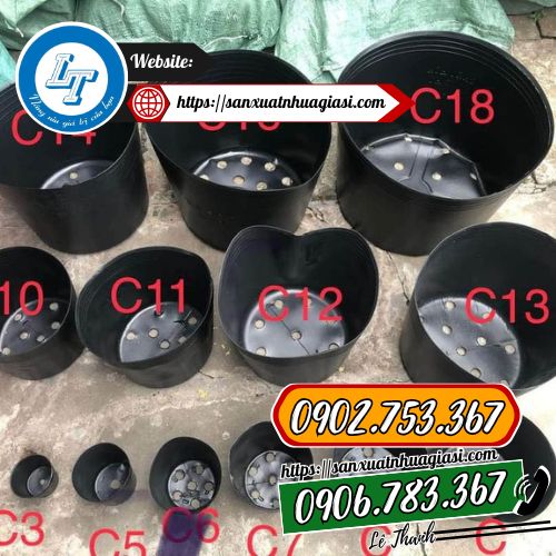 Chậu nhựa dẻo có quy cách đa dạng Chậu nhựa dẻo có quy cách đa dạng