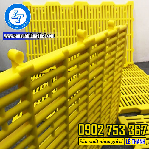 Sàn nhựa nuôi heo có chấu tròn chắc chắn