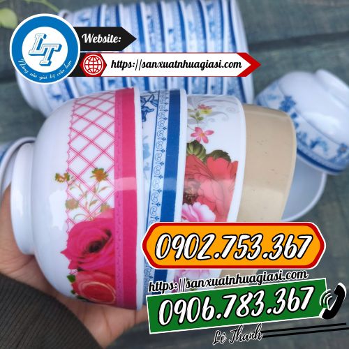 Mẫu mã, màu sắc chén đa dạng Mẫu mã, màu sắc chén đa dạng