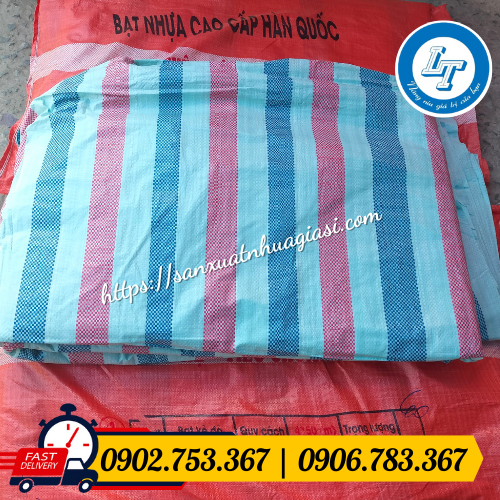 Bạt sọc dứa 3 màu giá sỉ rẻ Bạt sọc dứa 3 màu giá sỉ rẻ