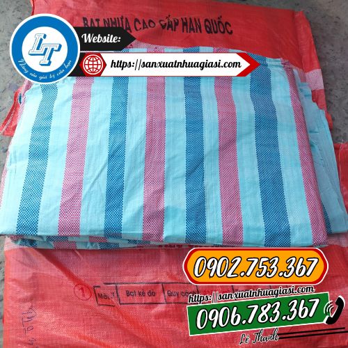 Cuộn bạt sọc công trình khổ 4m Cuộn bạt sọc công trình khổ 4m