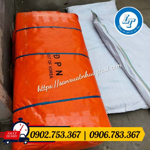 Cuộn bạt nhựa xanh cam Cuộn bạt nhựa xanh cam