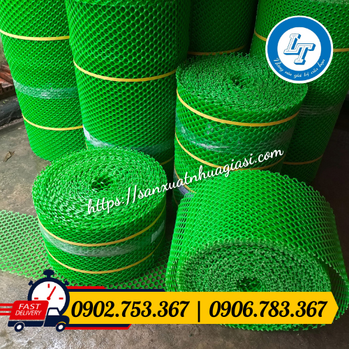 Cuộn lưới nhựa mắt cáo cắt khổ theo yêu cầu của khách Cuộn lưới nhựa mắt cáo cắt khổ theo yêu cầu của khách