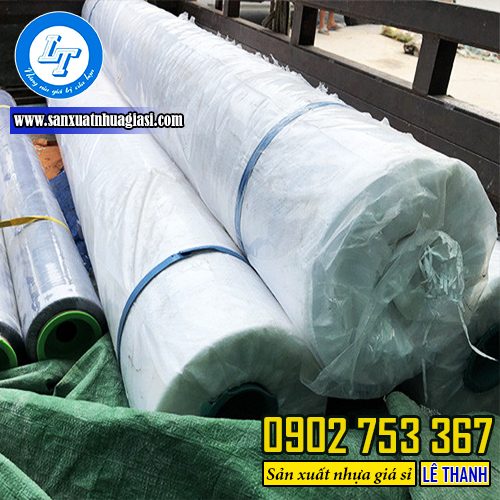 Màng nilon trắng lót sàn bê tông gập đôi