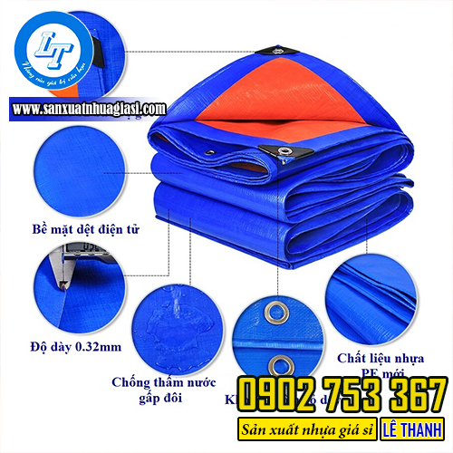 Tính năng nổi bật của bạt nhựa xanh cam