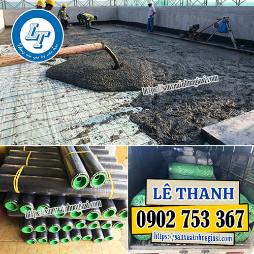 Màng nilon dùng để lót sàn đổ bê tông